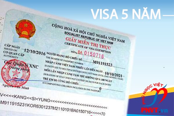 Xin giấy miễn thị thực 5 năm cho Việt Kiều Trung 